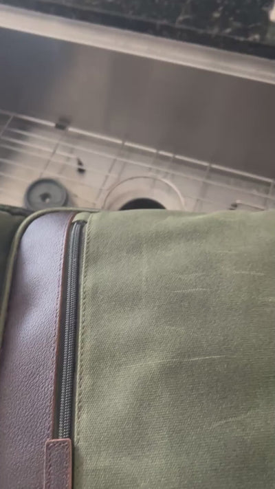 Waxed Canvas water resistant test